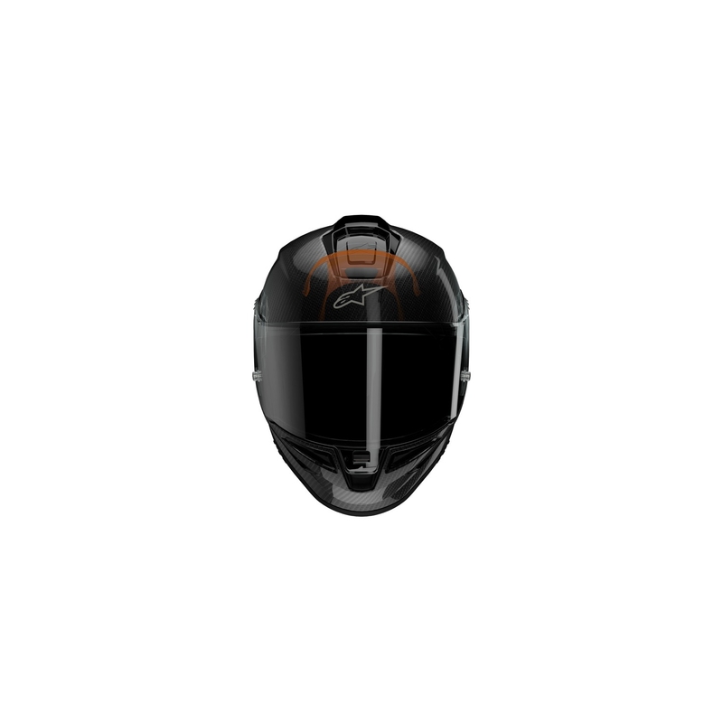 Casque moto intégral Alpinestars Supertech R-10 Team carbone rouge fluo-bleu-blanc mat