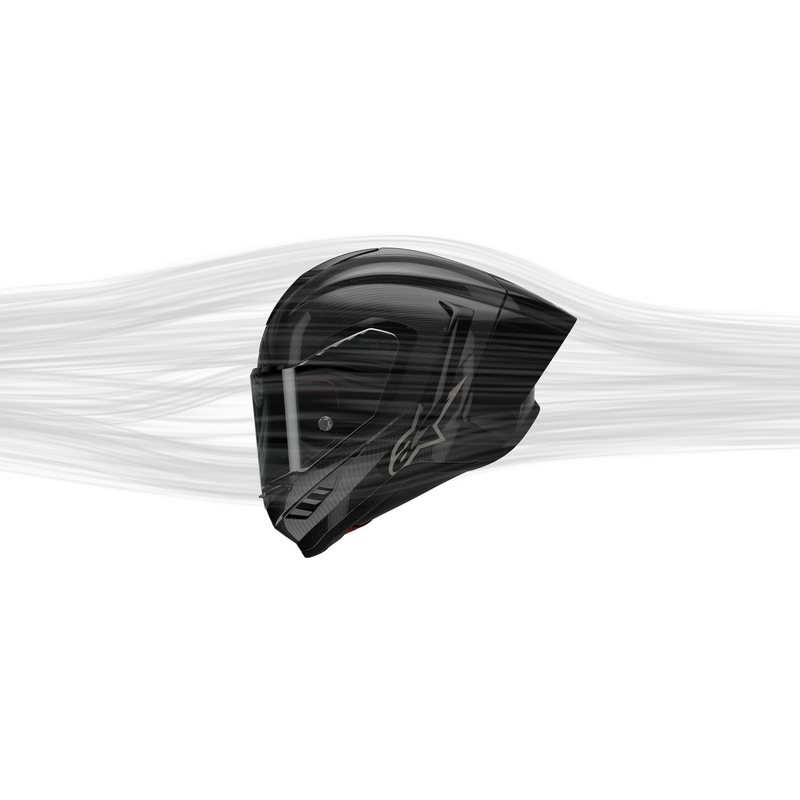 Casque moto intégral Alpinestars Supertech R-10 Element en carbone argent-noir