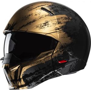 Casque ouvert avec masque HJC i20 Furia MC9 noir-or