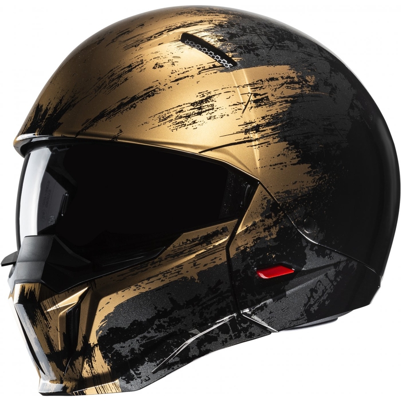 Casque ouvert avec masque HJC i20 Furia MC9 noir-or