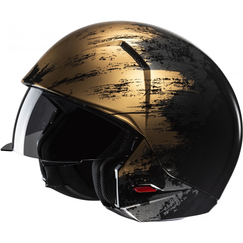 Casque ouvert avec masque HJC i20 Furia MC9 noir-or