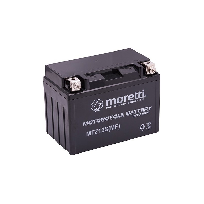 Batterie au gel sans entretien Moretti MTZ12S, 12V 10Ah