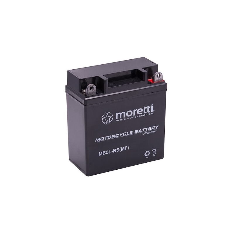 Bezúdržbová gelová baterie Moretti MB5L-BS, 12V 5Ah výprodej