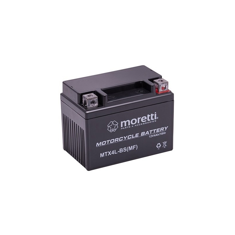 Moretti MTX4L-BS batterie gel sans entretien, 12V 4Ah