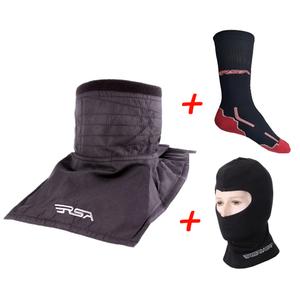 SET : Cache-cou RSA Soul + cagoule thermique RSA Heat + chaussettes fonctionnelles RSA Classic