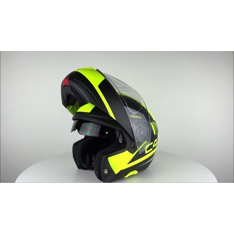 Vyklápěcí přilba na motorku Schuberth C4 černo-fluo žlutá výprodej