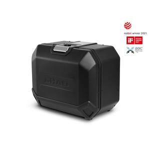 Kompletní sada bočních černých hliníkových kufrů SHAD TERRA BLACK 36L/47L , včetně montážní sady SHAD YAMAHA Tenere 700 XTZ690