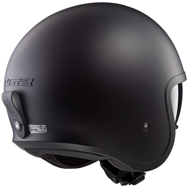 Casque moto ouvert LS2 OF599 Spitfire noir mat