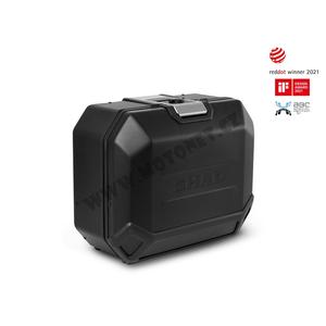 Kompletní sada bočních černých hliníkových kufrů SHAD TERRA BLACK 36L/36L , včetně montážní sady SHAD HONDA NC 750 X 2021-