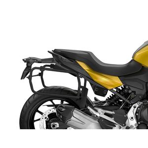 Kompletní sada bočních černých hliníkových kufrů SHAD TERRA BLACK 47L/47L , včetně montážní sady SHAD BMW F 900 XR