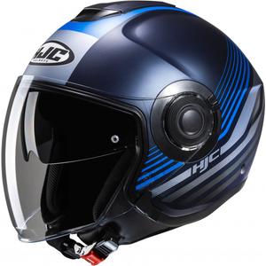 Casque moto ouvert HJC i40N Dova MC2SF bleu