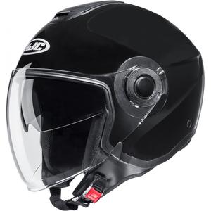 HJC i40N Solid Metallic Black Open Motorcycle Helmet