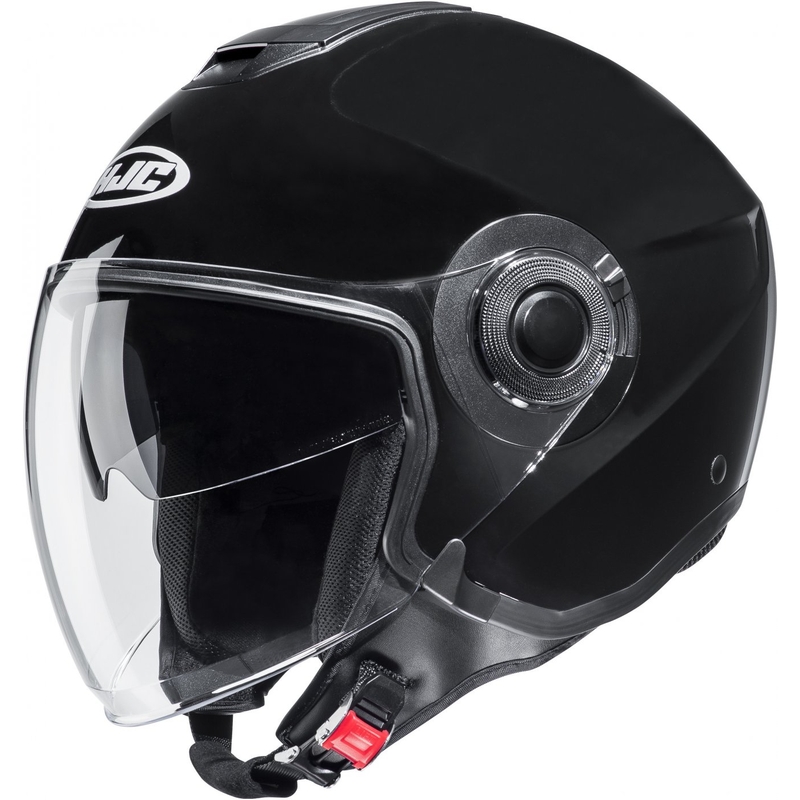 HJC i40N Solid Metallic Black Open Motorcycle Helmet