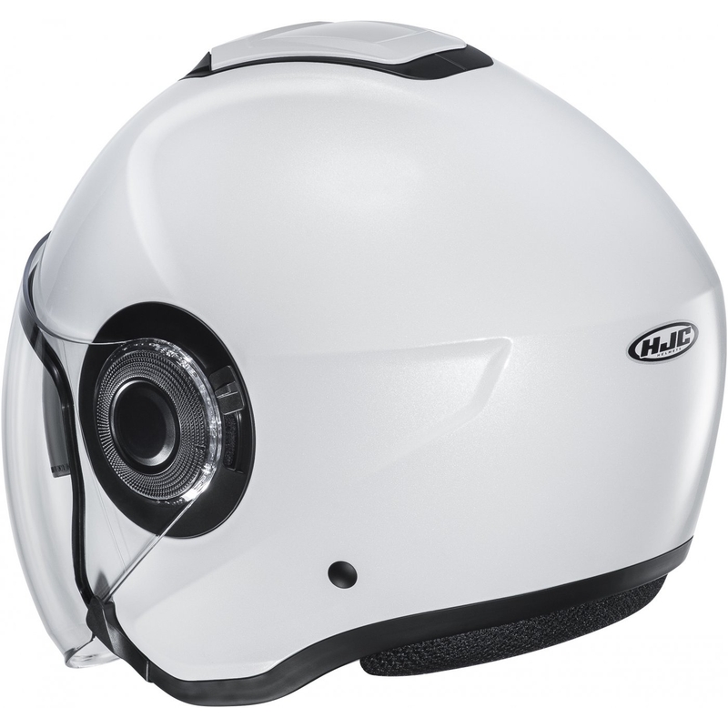 Casque moto ouvert HJC i40N Solid pearl white