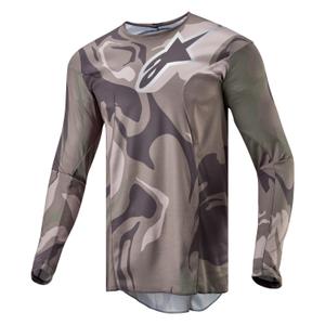 Maillot de motocross Alpinestars Racer Tactical vert camouflage-marron