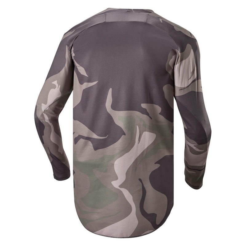 Maillot de motocross Alpinestars Racer Tactical vert camouflage-marron