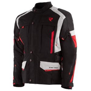 Veste de moto Street Racer Hilax noir-gris-rouge