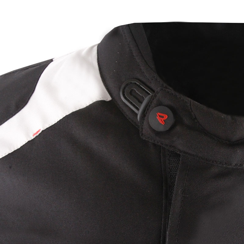 Veste de moto Street Racer Hilax noir-gris-rouge