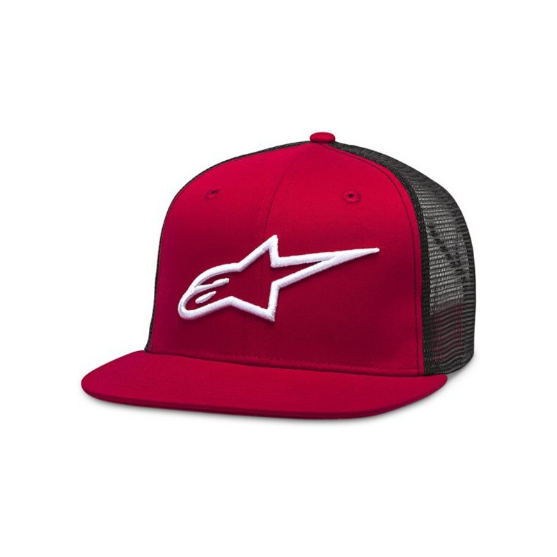 Casquette Alpinestars Corp Trucker rouge et noir