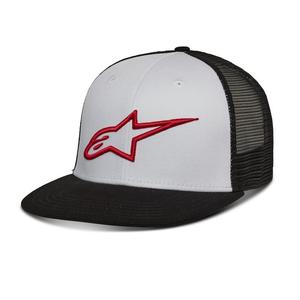 Casquette Alpinestars Corp Trucker blanc-noir-rouge