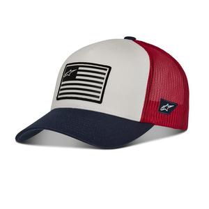 Alpinestars Flag Snap Hat bleu-rouge-blanc