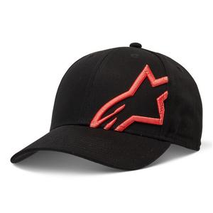 Alpinestars Corp Snap 2 Hat noir-rouge fluo