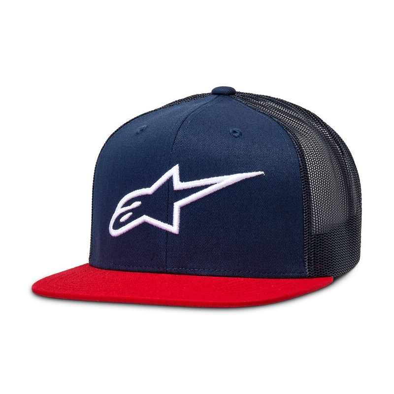 Casquette Alpinestars Corp Trucker bleu-rouge-noir-blanc