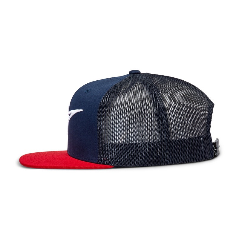 Casquette Alpinestars Corp Trucker bleu-rouge-noir-blanc