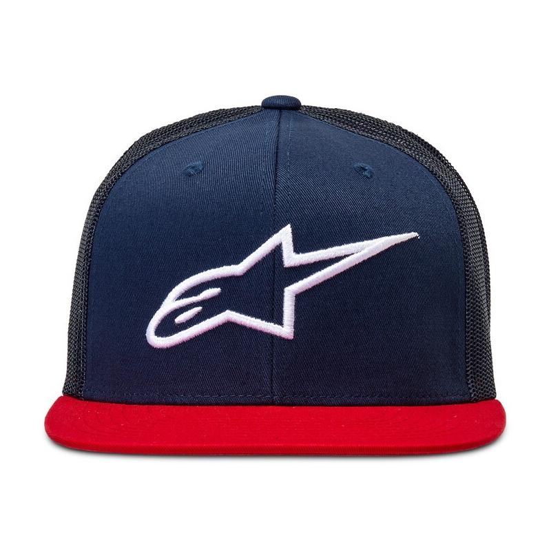 Casquette Alpinestars Corp Trucker bleu-rouge-noir-blanc