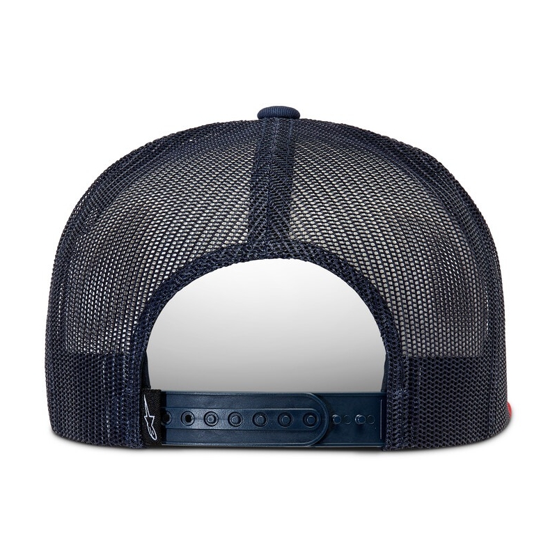 Casquette Alpinestars Corp Trucker bleu-rouge-noir-blanc