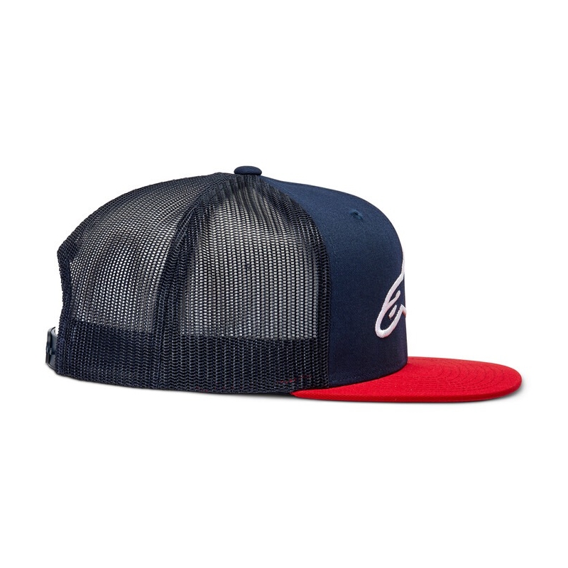 Casquette Alpinestars Corp Trucker bleu-rouge-noir-blanc