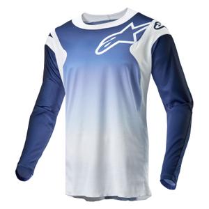 Maillot de motocross Alpinestars Racer Hoen blanc-bleu