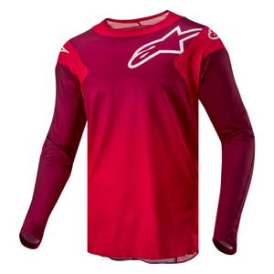 Maillot de motocross Alpinestars Racer Hoen rouge-cramoisi