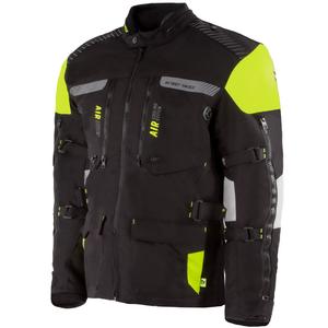 Veste de moto Street Racer All Season Black-Fluo Yellow
