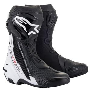 Bottes moto Alpinestars Supertech R noir-blanc