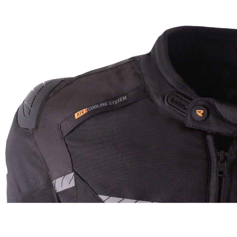 Veste moto Street Racer Flex EVO noir-orange