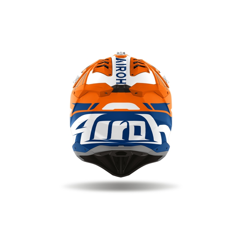 Casque de motocross Airoh Aviator 3 Spin orange fluo mat