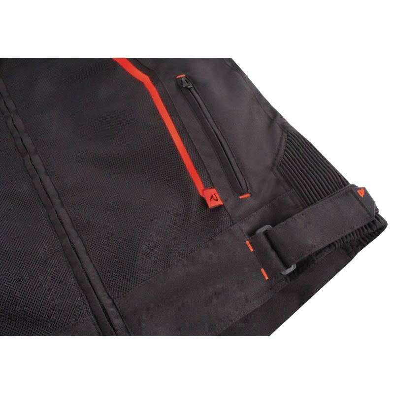 Veste moto Street Racer Flex Air noir-rouge