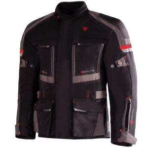 Veste de moto Street Racer Rocket noir-gris-rouge