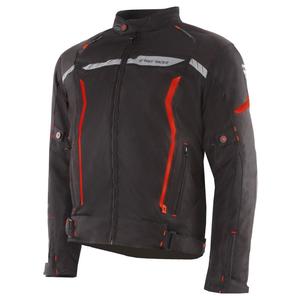 Veste de moto Street Racer Flex noire et rouge