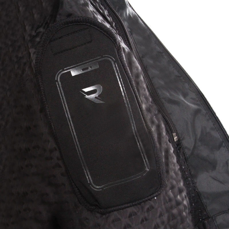 Veste de moto Street Racer Flex noire et rouge