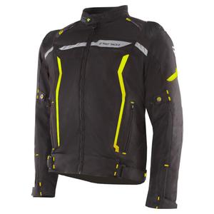Veste de moto Street Racer Flex EVO noir-jaune fluo