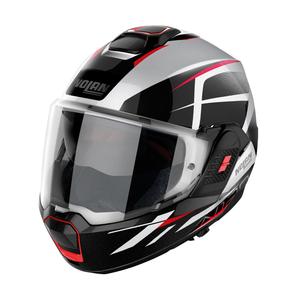 Casque modulable Nolan N120-1 Nightlife N-com 27 blanc