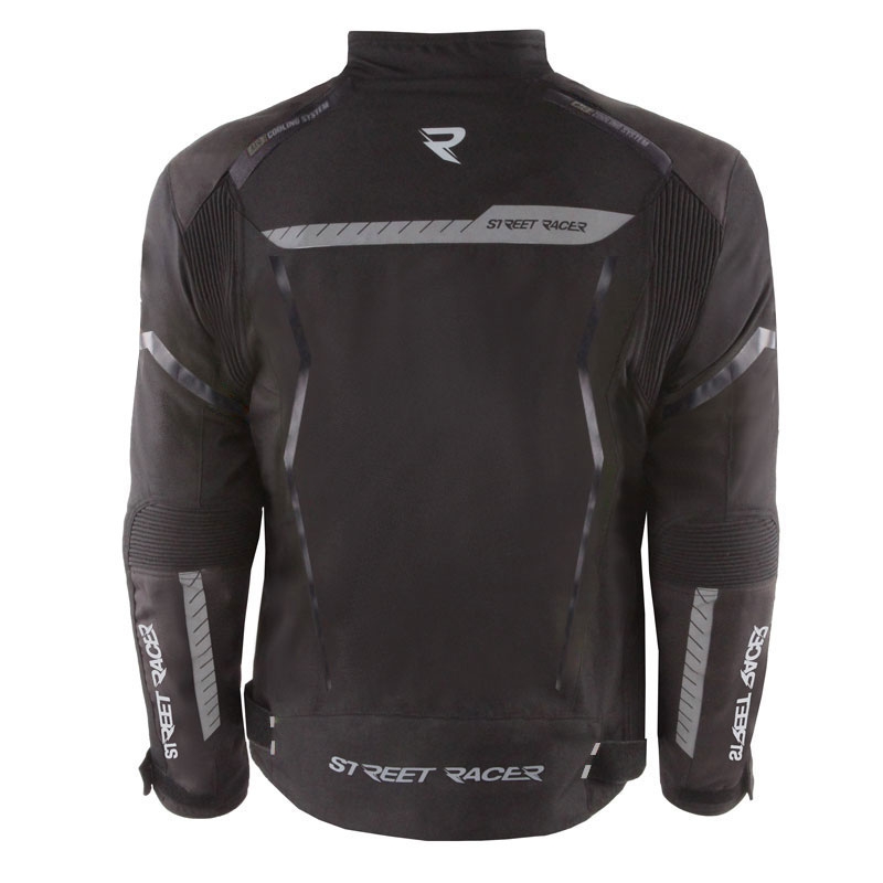 Veste de moto Street Racer Flex noire