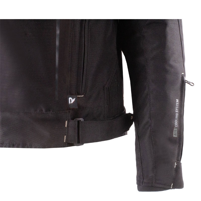 Veste de moto Street Racer Flex noire
