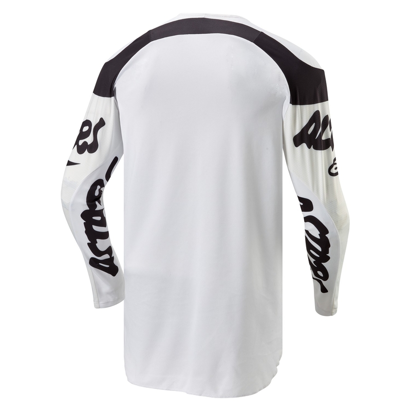 Maillot de motocross Alpinestars Racer Hana blanc-noir