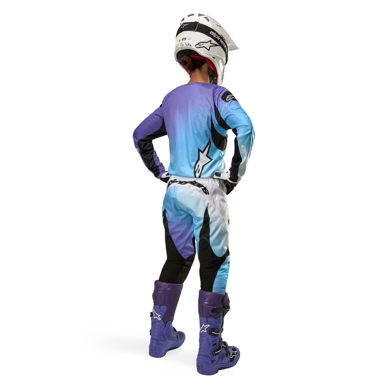 Dámský motokrosový dres Alpinestars Stella Fluid 2024 bílo-fialový