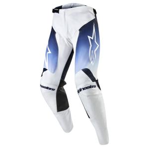 Pantalon motocross Alpinestars Racer Hoen blanc-bleu