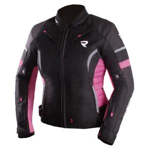 Veste moto femme Street Racer Betty II noir et rose