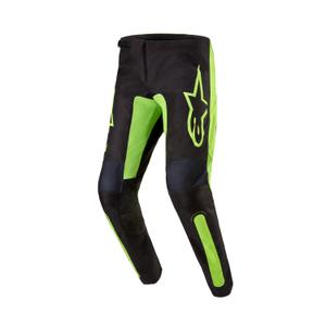Pantalon de motocross Alpinestars Fluid Lurv noir-jaune fluo